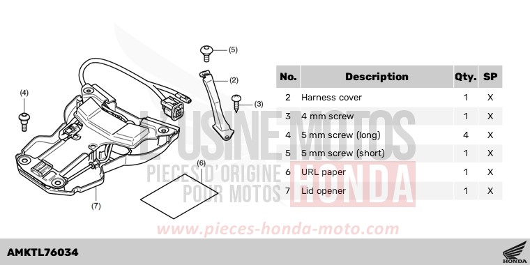 KIT,TOP BOX OPENER (SMART) de Forza 750 IRIDIUM GRAY METALLIC (NHC65) 2024